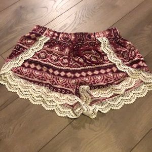 Red patterned shirts